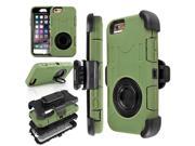 iPhone 6s Case Heavy Duty Rugged Hybrid Rubber Shockproof 4 Layers Combo Stand Cover Hard Case for iPhone 6 iPhone 6S 4.7 with Belt Clip Holster Kickstand