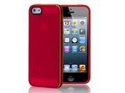 iPhone 5S 5 Case Bumper Frame Soft TPU Gel Silicone Protective Case Cover Skin with Volume Button for iPhone 5S 5 Red Yellow