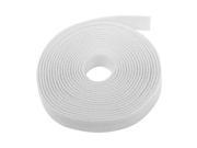 Hook And Loop Tape Strap Cable Ties Fastener White 15 Feet Sticky Self Adhesive Nylon Fabric Roll Wrap 0.75 Wide 5 Yards Reusable For Cutting Custom Leng