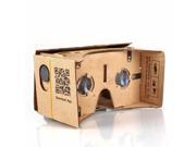 Google Cardboard Kit 3D Virtual Reality Glasses DIY Valencia Quality Tool Compatible with 5 inch Screen Android and Apple Smartphone Easy Setup Machine Cut Cons