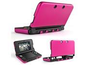 Plastic Aluminium Full Body Protective Snap on Hard Shell Skin Case Cover Hot Pink for New Nintendo 3DS LL XL 2015