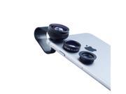 3 in 1 Clip on 180 Degree Full Screen Fisheye 0.67x Wide Angle 10x Macro Lens for Apple iPhone 6s iPhone 6s Plus iPhone 6 iPhone 6 Plus iPhone 5s 5c 5 4s Sa