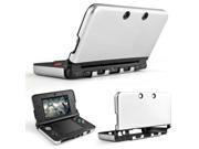 Plastic Aluminium Full Body Protective Snap on Hard Shell Skin Case Cover Silver for New Nintendo 3DS 2015