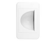 Easy Mount 1 Gang Single Gang Recessed Low Voltage Bulk Wire Cable Wall Face Plate White
