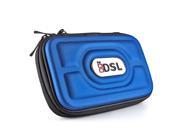 New 3DS Case Navy Blue EVA Hard Compact Travel Protective Carrying Bag Pouch Cover Zippered Sleeve for Nintendo DSi NDS NDSi DS Lite DSL NDSL New 3DS an