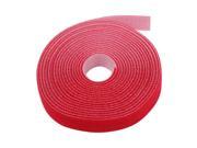 Hook And Loop Tape Strap Cable Ties Fastener Red 15 Feet Sticky Self Adhesive Nylon Fabric Roll Wrap 0.75 Wide 5 Yards Reusable For Cutting Custom Length