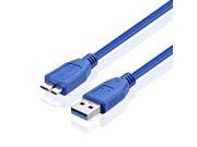 5M 15 FT Blue USB 3.0 A Male To Micro B Male Superspeed Cable Adapter