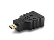 Micro HDMI to HDMI Adapter High Speed HDMI Type D to Type A Male to Female M F Port Socket Plug Jack Connector Converter Adaptor Supports 4K 4Kx2K Ultra HD UH