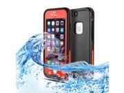 iPhone 6s 6 Waterproof Case Red Underwater Dustproof Snowproof Shockproof Dirtproof Extreme Durable Full Body Protective Case Cover Skin for Apple iPhone 6s