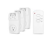 Wireless Remote Control Outlet 3 Pack Remotely Control Power AC Electrical Switch Socket Plug On and Off For Indoor Home Light Lamps Appliance Wall Switch