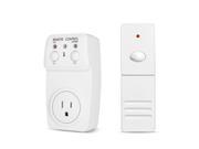 Wireless Remote Control Outlet 1 Pack Remotely Control Power AC Electrical Switch Socket Plug On and Off For Indoor Home Light Lamps Wall Switch