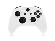XBox One S XBox Elite Controller Case White Soft Silicone Gel Rubber Grip Case Protective Cover Skin for XBox One S XBox Elite Wireless Game Gaming Game