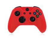 XBox One S XBox Elite Controller Case Red Soft Silicone Gel Rubber Grip Case Protective Cover Skin for XBox One S XBox Elite Wireless Game Gaming Gamepa