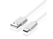 USB Type C to Type A Cable USB C to USB A Cable Adapter Connector Plug Wire Cord High Speed USB 2.0 Male to Male Sync Charge Cable White 3FT
