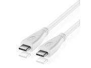 USB Type C to Type C Cable USB C to USB C Cable Adapter Connector Plug Wire Cord Super Speed USB 3.0 Male to Male Sync Charge Cable White 6FT