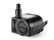 80 GPH Submersible Water Pump Powerhead with Adjustable Flow Rate Suction Cup Mount for Aquarium Fish Tank Fountain Spout Statuary Hydroponic System