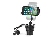 Smartphone Car Mount Holder Charger Station Universal Car Cup Holder Mount with 3 Sockets and 2 USB Charge Port 2.1A For iPhone 7 7 Plus 6 6 Plus Samsung