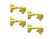 Grover Mini Bass Tuning Machines 20 1 Ratio 4 In Line Gold Left Handed