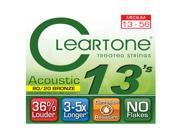Cleartone Acoustic Guitar Strings 80 20 Bronze Medium Gauge .013 .056 1 Pack