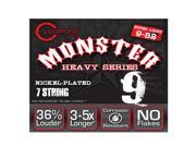 Cleartone Monster 7 String Electric Guitar Strings Nickel Super Light 09 52