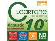 Cleartone Acoustic Guitar Strings Phosphor Bronze U Light .010 .047 1 Pack