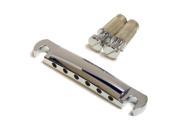 Genuine Fender LP Style Tailpiece for Electric Guitar 2 1 16 Spacing Chrome