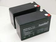 PowerStar 12V 8AH Sealed Lead Acid SLA Battery T2 Terminals for ZB 12 8 2PK