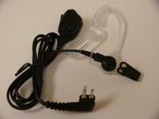 2 PIN Earpiece Covert Acoustic Tube for ICOM F3 F4 F20