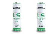 2Pc SAFT Battery For FEfest IMR 14500 700 mAh 3.7V Button Top