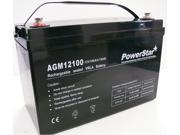 PowerStar® 12V 100Ah Group 27 SLA Rechargeable Battery INSERT TERMINALS