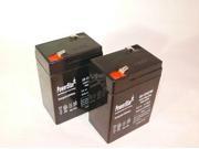 2PACK 6V 5Ah SLA Rechargeable Battery for Alarms ATV s and motorcycle