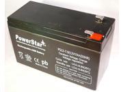 PowerStar 12V 7Ah Sealed Lead Acid Battery w F1 .187in Terminals