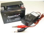 Power Sports Battery and Charger Replaces CTX4L BS M3RH4S 44017 ES4LBS