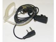 FBI Covert Earpiece Acoustic Tube PTT for KENWOOD 2Pin Radio THD7 TH22E TH22AT