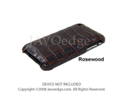 JAVOedge Croc Back Cover for Apple iPhone 3G 3GS Rosewood