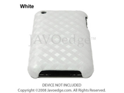 JAVOedge Metallic Back Cover for Apple iPhone 3G 3GS White