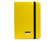 JAVOedge Yellow Bold Leopard Folio Case with Sleep Wake Hand Strap and Angled Stand for Apple iPad Mini iPad Mini 2
