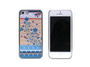 JAVOedge Blue Floral Crystal Protective Back Cover for the Apple iPhone 5S 5