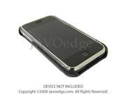 JAVOedge Leather Wrapped Back Cover Apple iPhone First Generation Black
