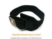 JAVOedge Black Neoprene Sports Armband for Running. Jogging Workout