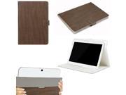 JAVOedge Brown Grain Pattern Universal Book Case for 9 10 Tablets iPad Air Samsung Note Nook HD 9 Nexus 10 More