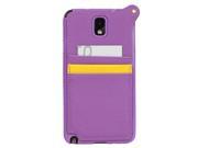 JAVOedge Back Cover with Card Slot and Wristlet for the Samsung Galaxy Note 3 Purple