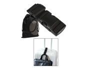 Adjustable Add A Bag Luggage Strap Belt with Easy Release Clip Black