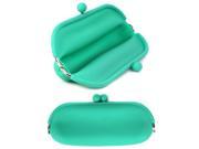 JAVOedge Turquoise Silicone Coin and Wallet Pouch with Easy Snap for Pens Phone Glasses and More
