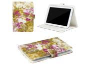 JAVOedge Gold Vintage Flower Universal Book Case for 7 8 Tablets iPad Mini Samsung Tab Nexus 7 Nook HD and More