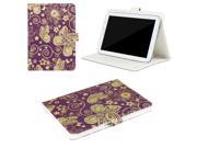 JAVOedge Purple Gold Butterfly Pattern Universal Book Case for 7 8 Tablets iPad Mini Samsung Tab Nexus 7 Nook HD
