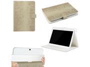 JAVOedge Cream Croc Scale Universal Book Case for 9 10 Tablets iPad Air Samsung Note Nook HD 9 Nexus 10 More