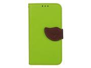 JAVOedge Leaf Book Case with Card Slots for the Samsung Galaxy S5 Green