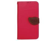 JAVOedge Leaf Book Case with Card Slots for the Samsung Galaxy Note 3 Red