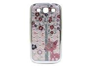 JAVOedge Pink Forest Deer and Crystal Design Snap On Protective Back Cover for the Samsung S3